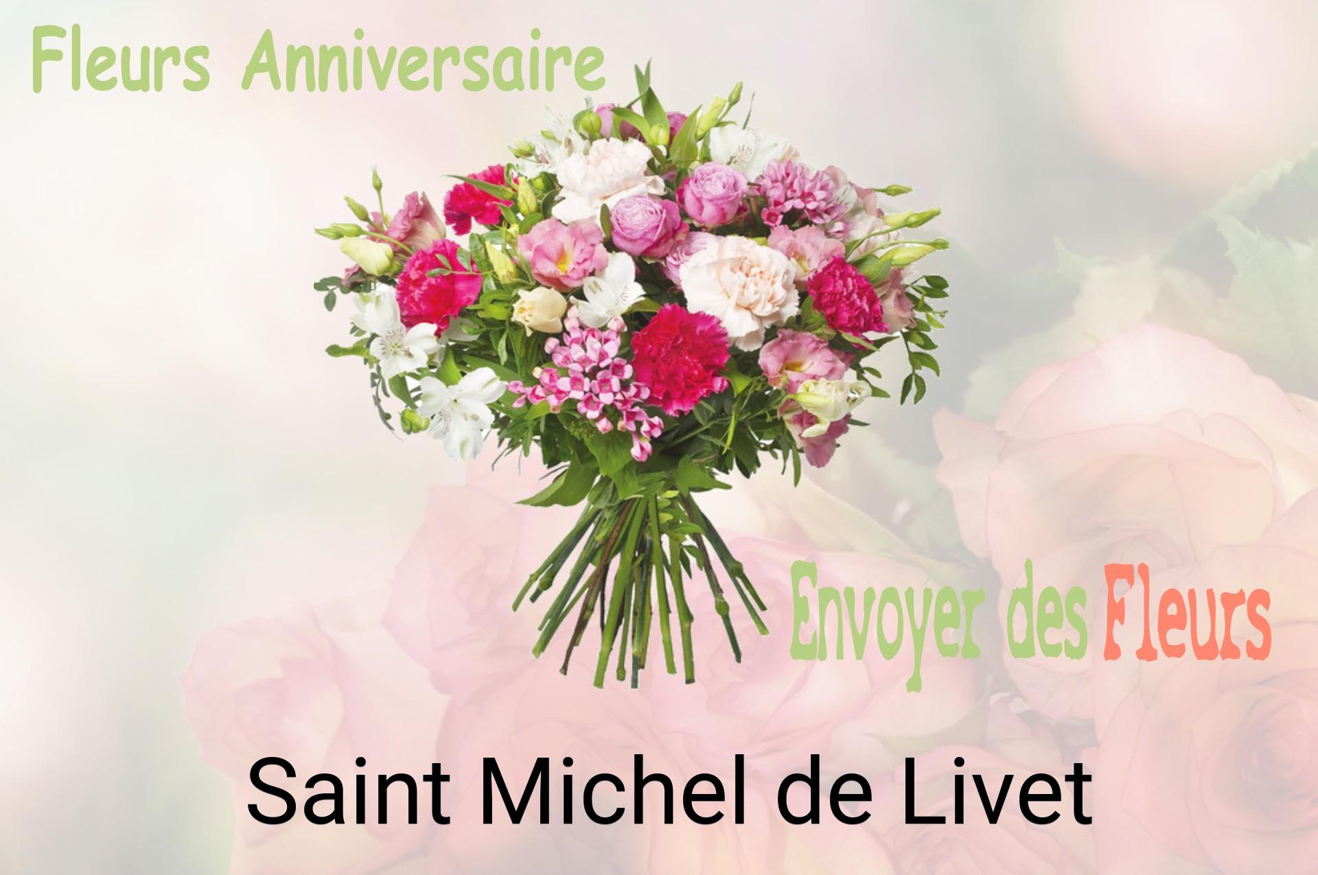 Bouquet de fleurs d’anniversaire livré à Saint-Michel-de-Livet
